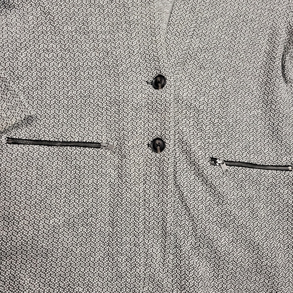 Maurices Tweed Black White Over Coat Size XXL - Picture 4 of 7